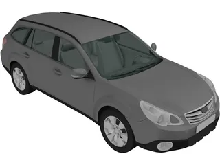Subaru Outback (2010) 3D Model preview