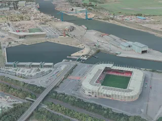 Middlesbrough City, UK (2021) 3D Model preview