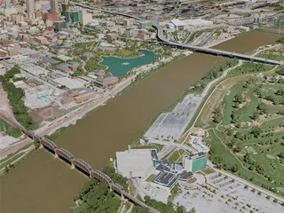 Omaha City, USA (2021) 3D Model preview