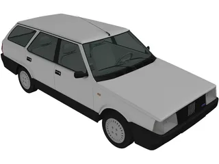 Fiat Regata Station Wagon (1987) 3D Model preview