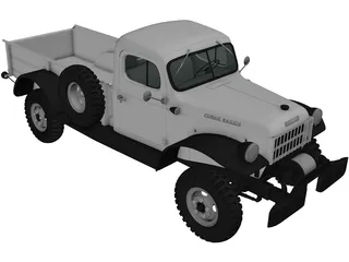 Dodge Power Wagon (1971) 3D Model preview