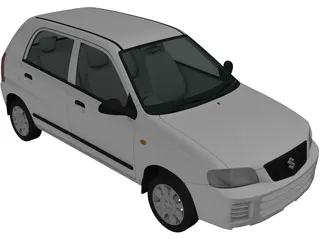 Suzuki Maruti Alto (2011) 3D Model preview
