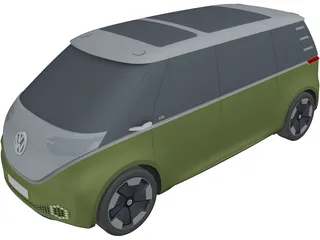 Volkswagen ID.Buzz Concept (2020) 3D Model preview