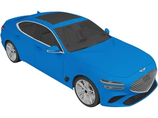 Genesis G70 (2021) 3D Model preview