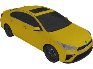 Kia Forte (2019) 3D Model preview