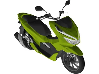 Honda PCX 150 3D Model preview