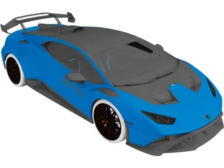 Lamborghini Huracan STO (2021) 3D Model preview