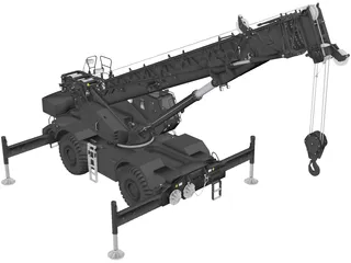 Manitiwoc GRT810 Crane 3D Model preview