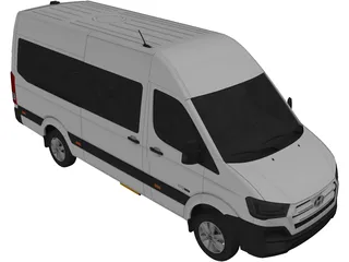 Hyundai H350 Passenger Van (2014) 3D Model preview