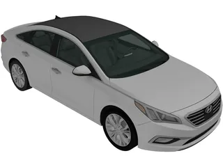 Hyundai Sonata (2014) 3D Model preview