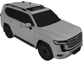 Toyota Land Cruiser 300 (2021) 3D Model preview
