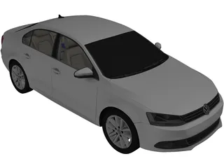 Volkswagen Jetta (2012) 3D Model preview
