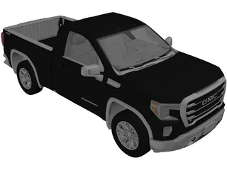 GMC Sierra Reg SLE 1500 (2020) 3D Model preview