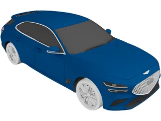 Genesis G70 Shooting Brake (2022) 3D Model preview