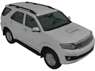 Toyota Fortuner (2012) 3D Model preview