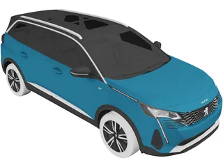 Peugeot 5008 (2021) 3D Model preview