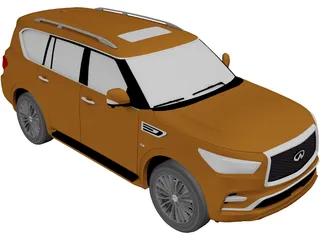 Infiniti QX80 (2021) 3D Model preview