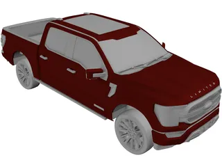 Ford F-150 Limited (2021) 3D Model preview