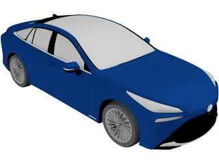 Toyota Mirai (2021) 3D Model preview