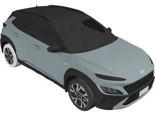 Hyundai Kona (2022) 3D Model preview