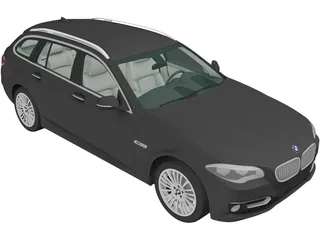 BMW 5-Series Touring [F11] (2014) 3D Model preview