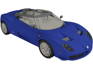 Spyker C12 Zagato 3D Model preview