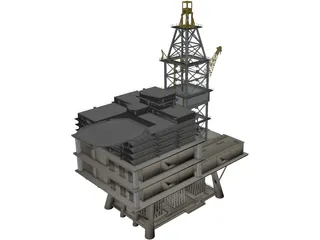Tender Rig 3D Model preview