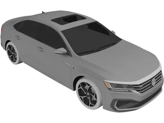 Volkswagen Passat R-Line (2020) 3D Model preview
