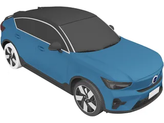 Volvo C40 (2022) 3D Model preview
