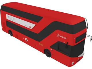 Arriva London bus LT2 (LT61 BHT) 3D Model preview