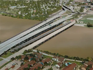Tulsa City, USA (2021) 3D Model preview