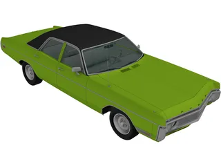 Dodge Polara (1970) 3D Model preview