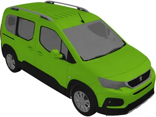 Peugeot Rifter (2020) 3D Model preview