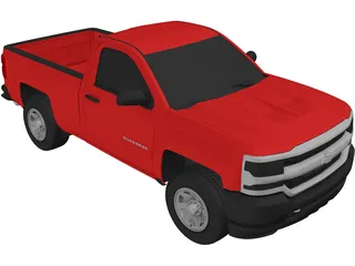 Chevrolet Silverado 3D Model preview