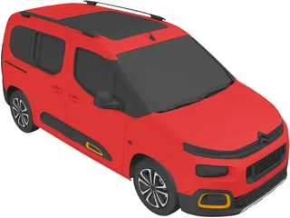 Citroen Berlingo (2021) 3D Model preview