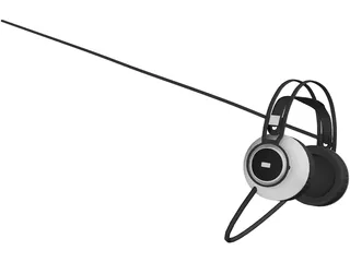 AKG Headphones K-872 3D Model preview