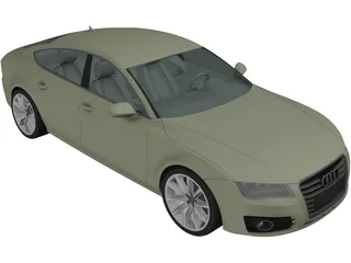Audi A7 Sportback (2011) 3D Model preview