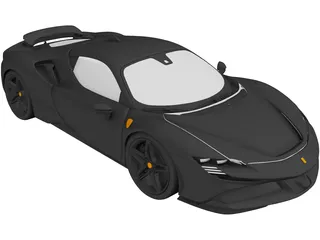 Ferrari SF90 Stradale (2021) 3D Model preview