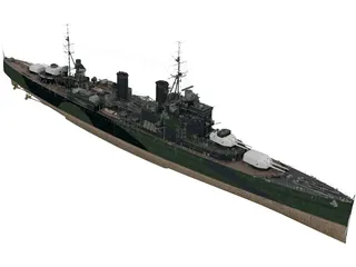 HMS London 3D Model preview