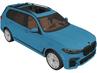 BMW X7 (2021) 3D Model preview