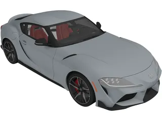 Toyota Supra (2020) 3D Model preview