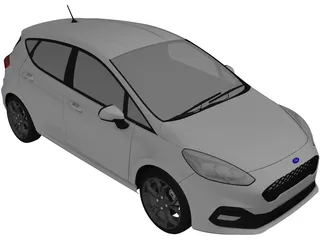 Ford Fiesta Sport (2021) 3D Model preview