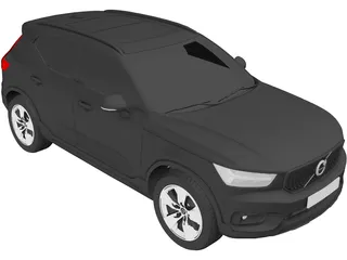 Volvo XC40 (2021) 3D Model preview