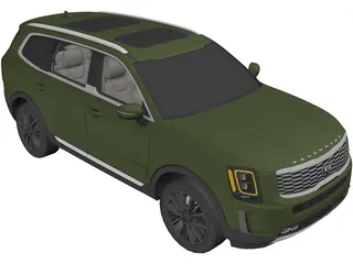 Kia Telluride (2020) 3D Model preview