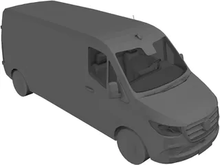 Mercedes-Benz Sprinter 3D Model preview