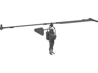 Gluhareff MEG-2X Helicopter 3D Model preview