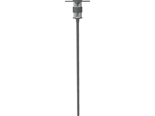 Poulsen Street Lamp 3D Model preview