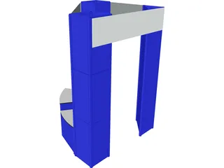 Tradeshow Display 3D Model preview