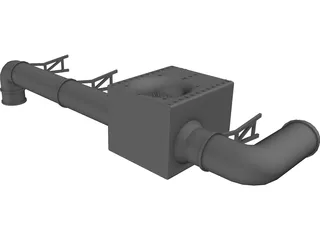 Roof Air Conditioning Unit 3D Model preview