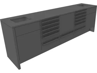 Dental Counter 3D Model preview